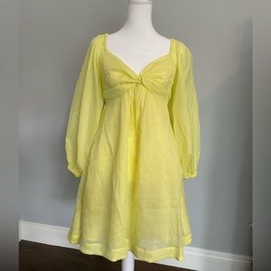 Banana Republic lemon yellow mini dress size XS